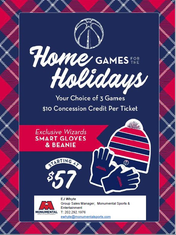 flatsatbethesda's tweet photo. Flats Sports Fanatics, don't miss out on these exclusive holiday game tickets for our residents from Monumental Sports! @MonSportsNet #homegamesfortheholidays #giftagame https://t.co/HeOeyAz4DB