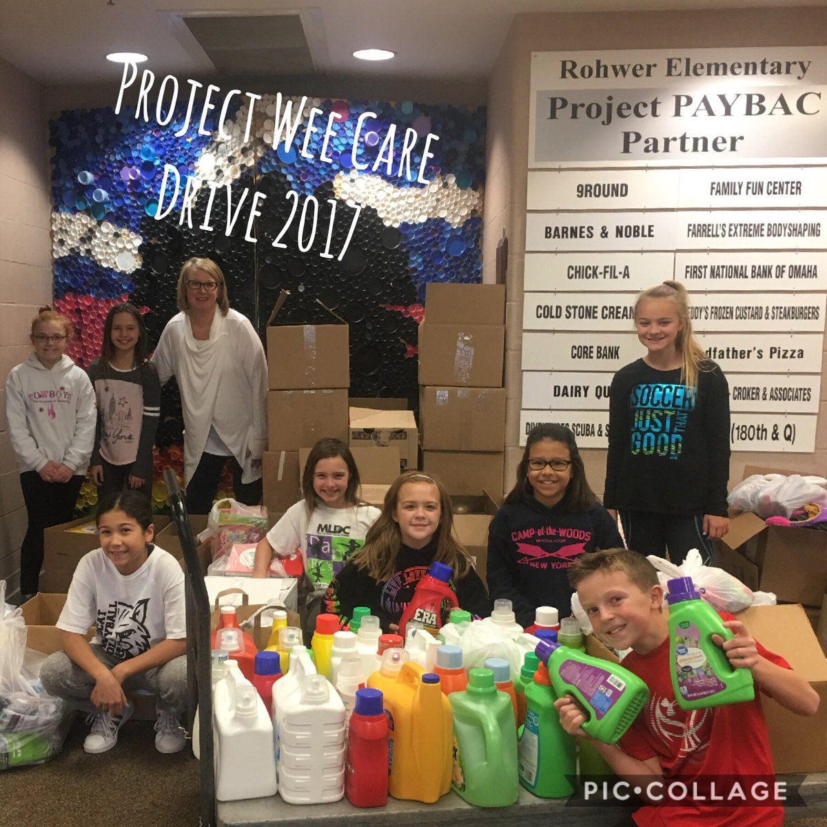 CLManzitto's tweet photo. Thank you to our generous Rohwer community for their contributions to our 2017 @millardpwc drive! #giving #community @jsutfin @MillardPS https://t.co/zPILxjaXKx