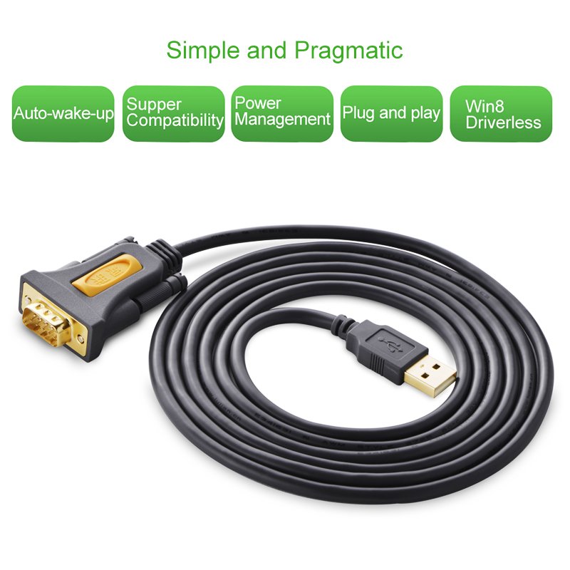 AliExpress970's tweet photo. productink:https://t.co/gShzrAid6Q
#Ugreen #USB  #Port  #Serial  #Cable #Adapter Prolific pl2303 for Windows 7 8.1 XP Vista Mac OS USB RS232 COM https://t.co/UwkJX8cAjn
