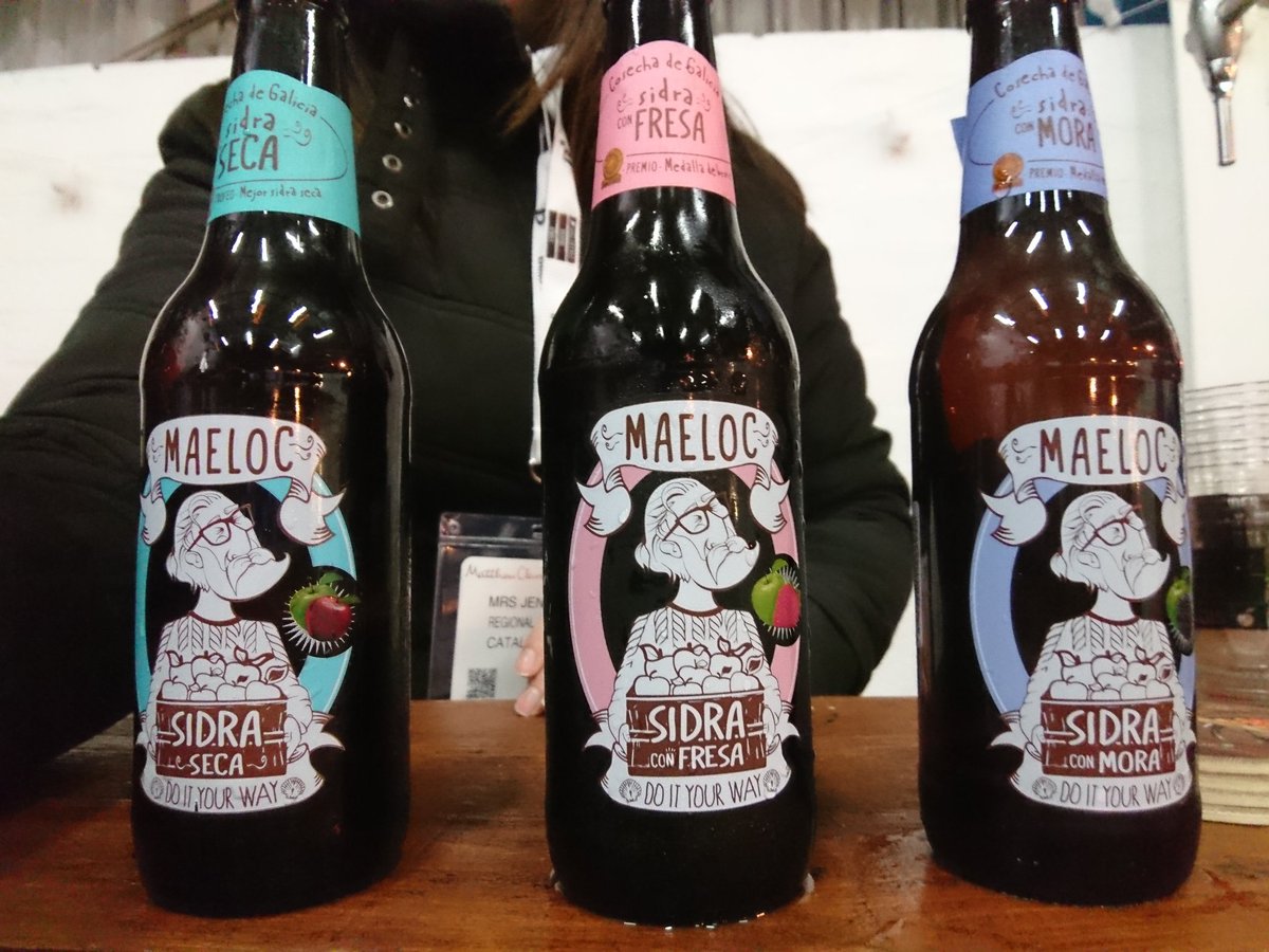 jennabradley7's tweet photo. Maeloc flavoured cider from Galicia getting a great reaction today @MatthewClarkLtd #boutiquebeers event! #strawberry #blackberry #dryapple @catalystplb https://t.co/69e8TRtLgJ