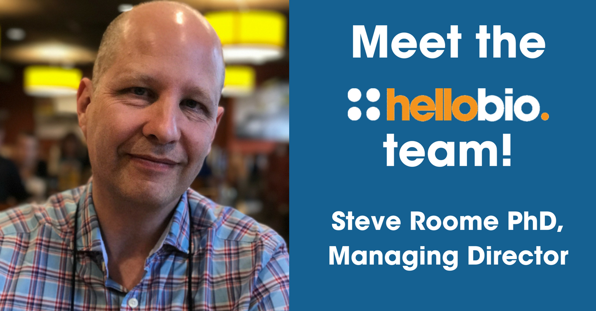 hello_bio's tweet photo. "Science has always fascinated me. I always liked to ask questions as a kid and have not lost that inquisitive nature even now. That and the flashes and bangs, I guess." Meet #HelloBio MD Steve Roome in our latest 'Meet the Team' interview 👉 https://t.co/T2ba4sX21o https://t.co/wHgBn749nB