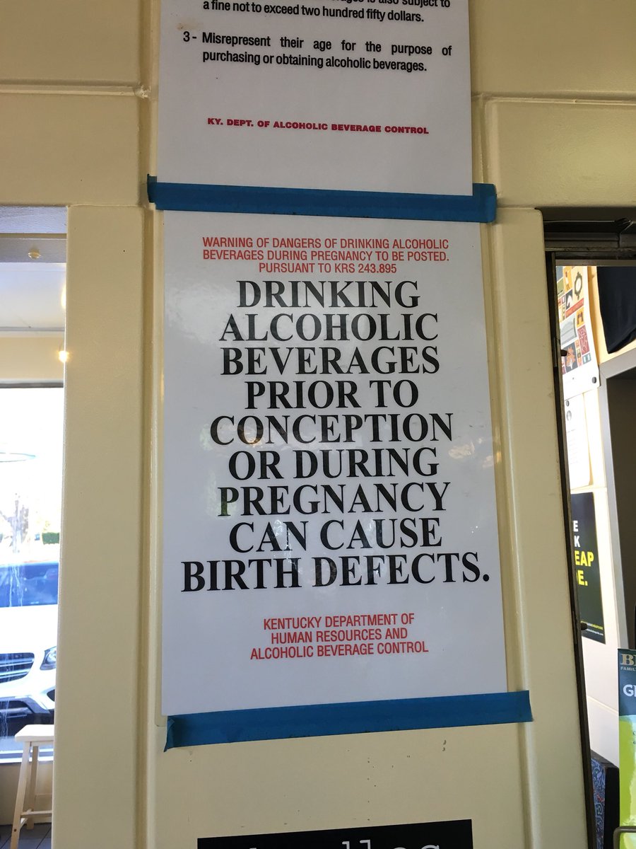 Kristen_Mark's tweet photo. After we get #sexed into KY schools, maybe its time to let KY Dept of Human Resources and Alcoholic Beverage Control know that consuming alcohol PRIOR TO conception is actually fine #editsneeded #ibetmostconceptionhappenswhiledrinking https://t.co/0FvMNk9p0l
