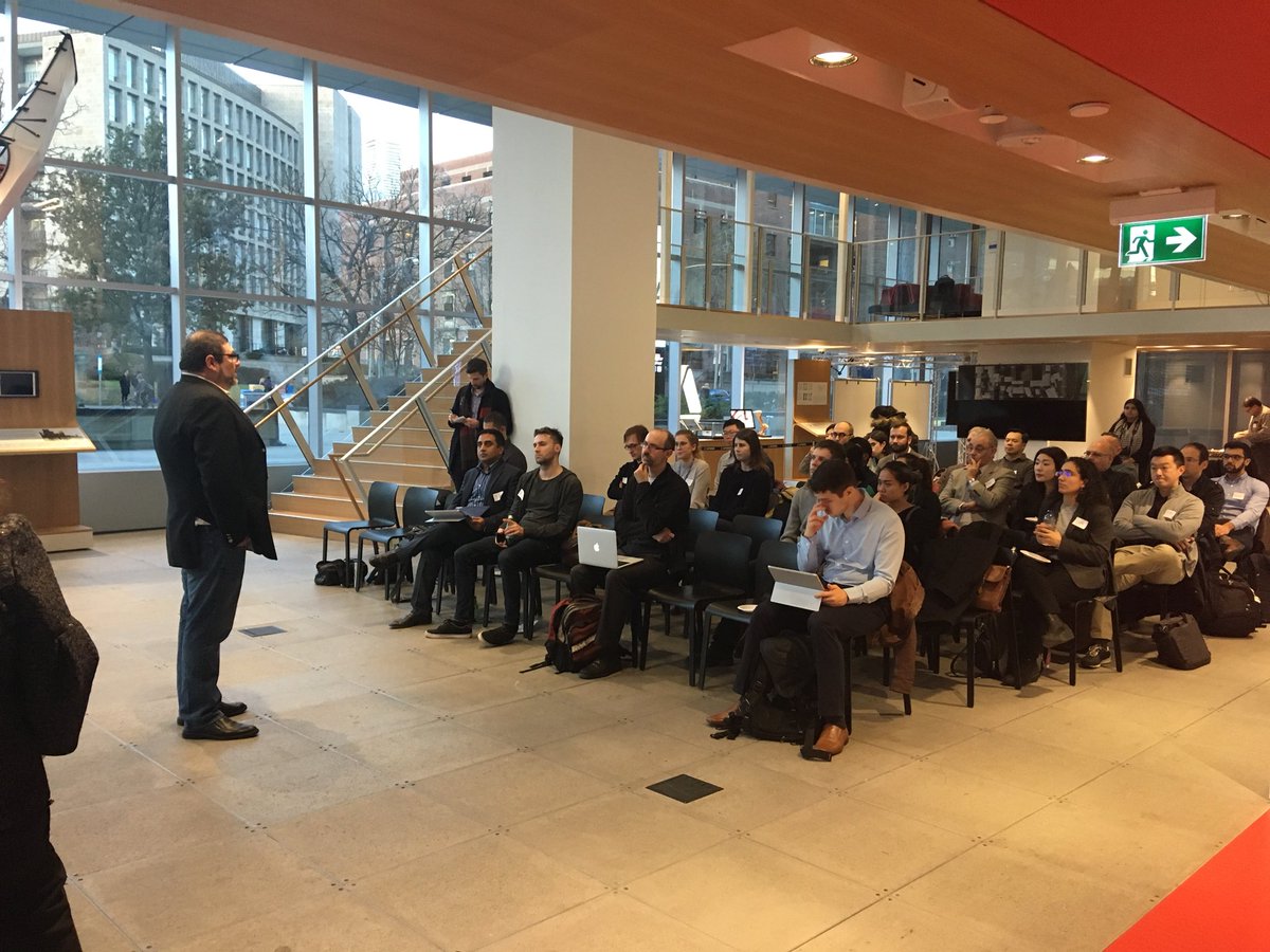 H2i_UofT's tweet photo. Thank you everyone for joining us at the beautiful @autodesk for our healthEDGE launch!@HealthEdgeUofT. Lucky to hear advice from Robert @sensor_medical and Marek from #optiggx #HealthEdge16 https://t.co/5Eo8DbqoQP