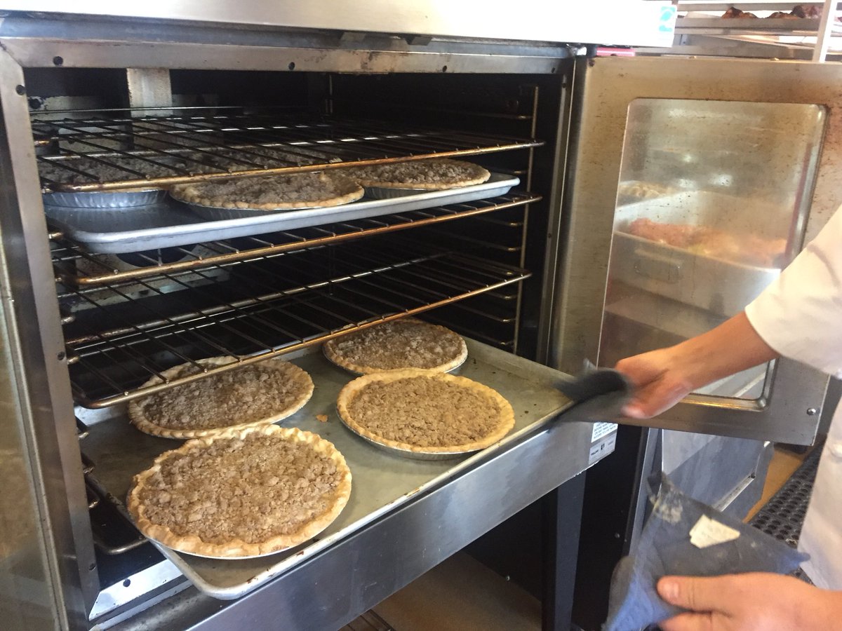 SWBOCES's tweet photo. Pies, pies pies! Students in our #CulinaryArtsProgram have been busy this week making pies for the Thanksgiving holiday. Over 300 pies were made, including apple, apple crumb, cherry and more. #WeAreSWBOCES #HappyThanksgiving #career&amp;tech https://t.co/AmjLbMnRCW