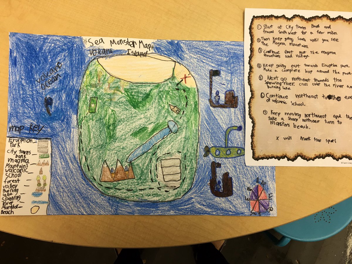 tlh4uncc's tweet photo. Arghhhh! These smart pirates designed treasure maps and created directions for X marks the spot!#ThisIsRES @jenbrown224 @JenniferWarden5 https://t.co/5U7GjbUTSO