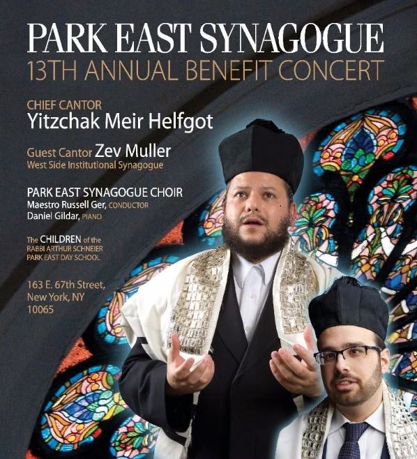 CantorHelfgot's tweet image. Looking forward to the Park East 13th Annual Benefit Concert
Motzei Shabbos, December 2, 2017- 8:00 pm
RSVP bit.ly/ParkEastSynCon…
Chief Cantor Yitzchak Meir Helfgot
Cantor Zev Muller, West Side Institutional Synagogue
Park East Synagogue Choir
Maestro Russell Ger, Conductor