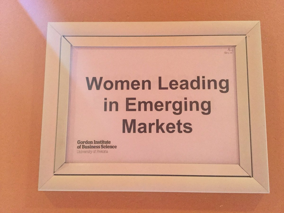 BarbaraMcCB's tweet photo. This evening I am attending the launch of an important book called ‘Women Leadership in Emerging Markets’ by Shireen Chengadu & Caren Scheepers. The book is based on research & narratives from leaders that have managed to navigate their careers in emerging markets @GIBS_SA #WLEM https://t.co/D6J4zVbJ8i
