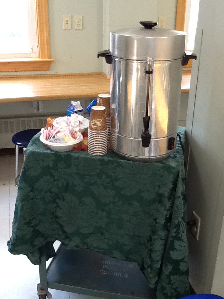 Thank you Mary for the coffee station a la JW.