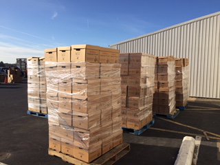 Juanita &amp; Brian, members of LRHC's Outreach Team participated in Mountaire Farms, Thanksgiving for Thousands Food Drive by distributing boxes of donated food– including a Mountaire chicken roaster to patients of LRHC &amp; their families so that they could enjoy a Thanksgiving Meal!