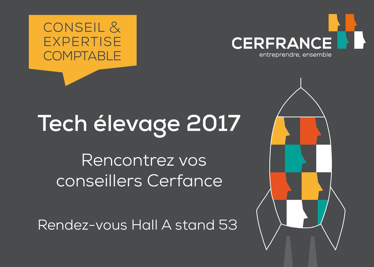 Cerfrance85's tweet photo. Retrouvez vos conseillers Cerfrance Vendée à @TechElevage situé à la Roche-sur-Yon, le salon de l'innovation technique en élevage ! Rendez-vous au Hall A stand 53 😃 #TechElevage #TE2017 #Agriculture #Innovation 🚀 https://t.co/BtsVT2s076