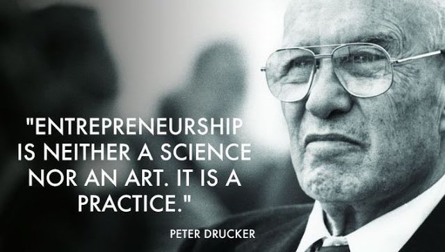 Entrepreneurship is neither a science nor an art.It is practice.~ Peter Drucker #KCBLionsDen