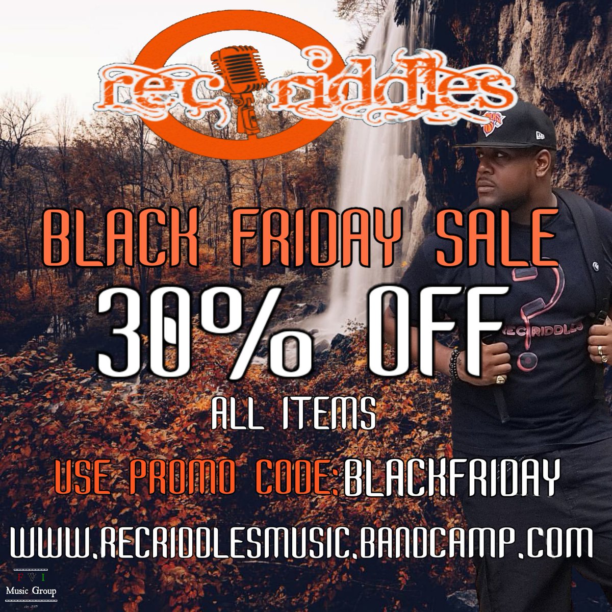 rec_riddles's tweet photo. Don't miss the Rec Riddles Black Friday Sale. Get 30% OFF ALL ITEMS by using Promo Code: BLACKFRIDAY. Starts Thursday at 12 am & ends Monday at 11:59 pm. Only at https://t.co/ZnMrvhk9Wu #recriddles #fvimusicgroup #hiphop #indiehiphop #undergroundhiphop #BlackFridaySale https://t.co/cbOdc2fVZx