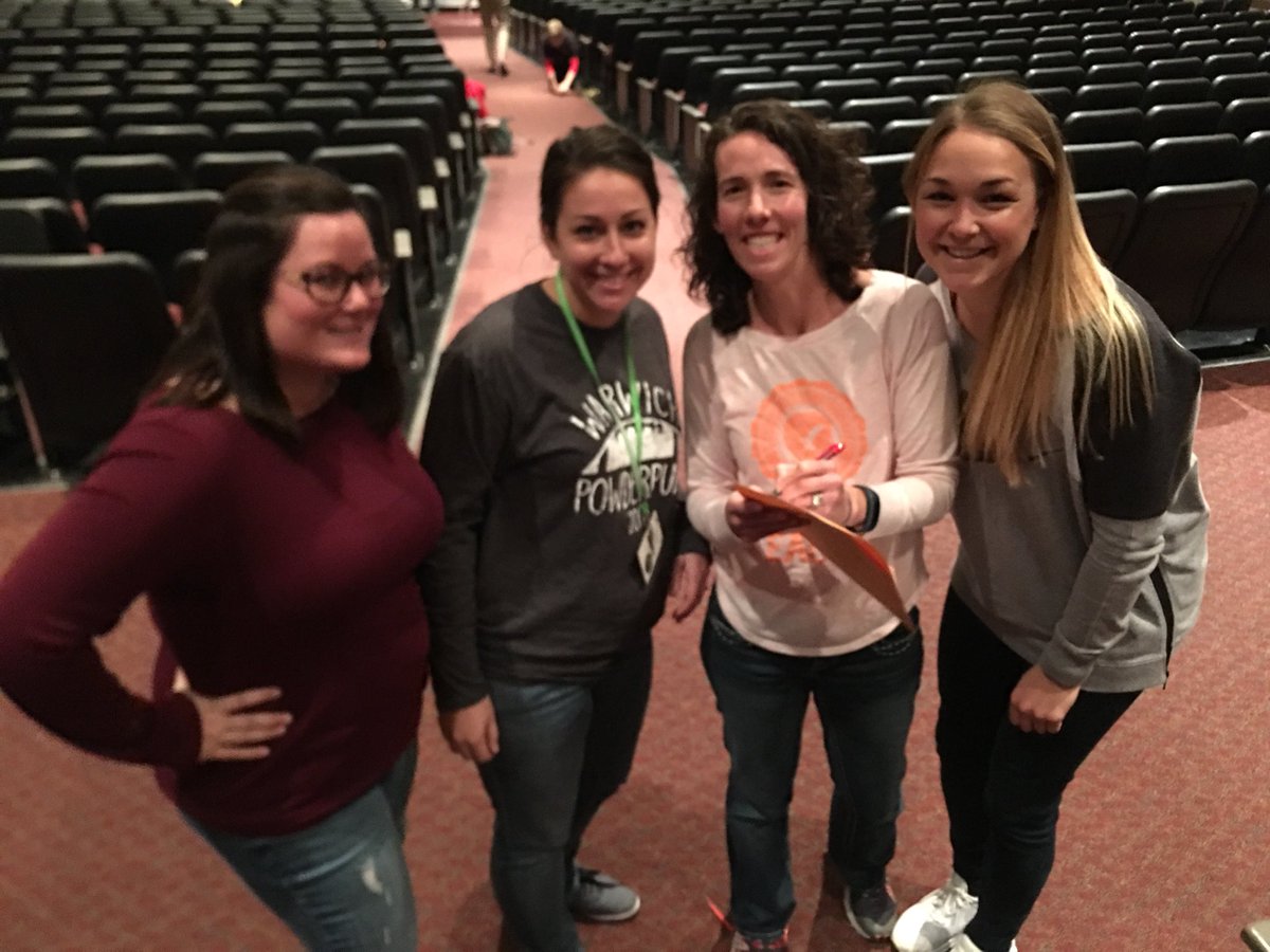 KCTesterman's tweet photo. Had a great #facmtg w/ a scavenger hunt and these competitive ladies were glowing around the building @WarwickHSpride @Coach_Garber https://t.co/mtCiTSUaBI
