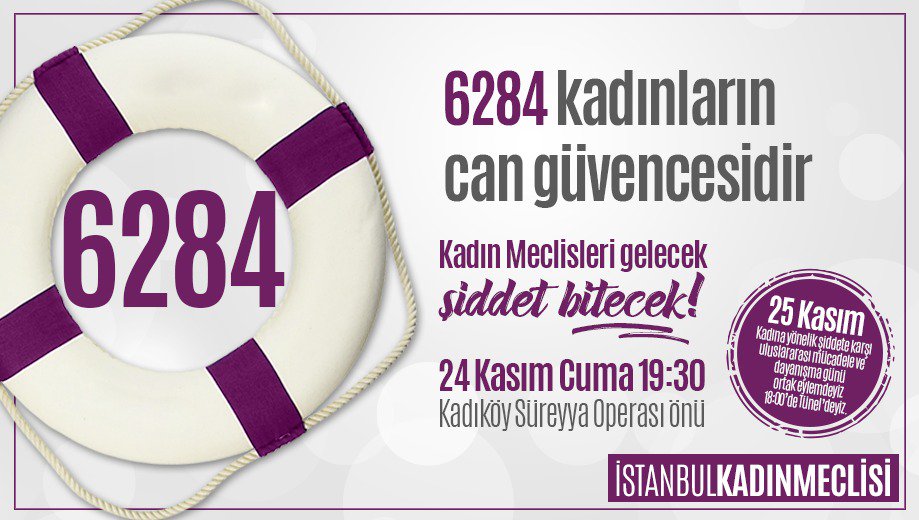 kcdplatformu's tweet photo. 6284 kadınların can güvencesidir! Kadınları şiddetten koruması gereken 6284 sayılı kanuna saldıranlara karşı 24 Kasım Cuma 19.30'da Kadıköy Süreyya Operası önünde buluşalım.
25 Kasım'da ortak eylemde Taksim'deyiz. https://t.co/rhXBQzwgcv