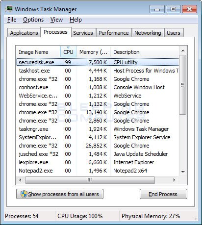 BleepinComputer's tweet photo. And we have another miner. This one uses WebService.exe, which is the launcher, and Securedisk.exe, which is the miner. Attempts to use all of the CPU.
https://t.co/s8hX932RHM https://t.co/OMFPJ0zKCS