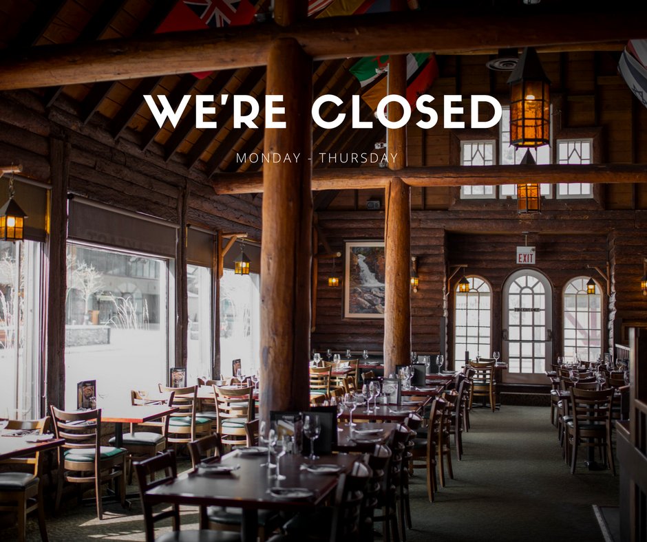 Our dining area will be closed this week until Thursday, we'll be open again Friday as usual though!  Mels bar will be open regular hours all week