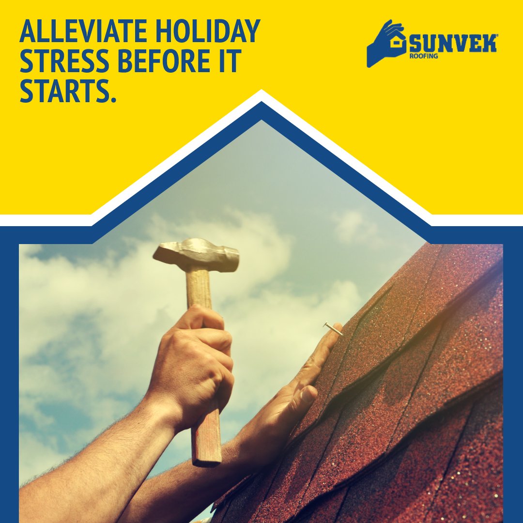 sunvekroofing's tweet photo. Get your repairs taken care of now before things get hectic. Sunvek has your back during this holiday season! https://t.co/s043EEeGvE https://t.co/vsYMUVE1vT