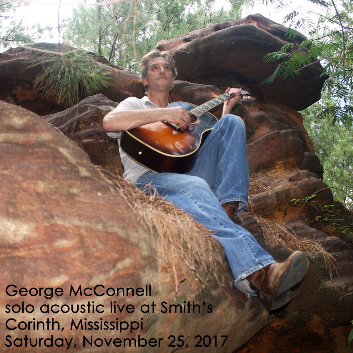 gmactunes's tweet photo. Saturday, November 25: George McConnell solo acoustic show live at @smith_downtown in Corinth, Mississippi! https://t.co/nBsde3h2QI