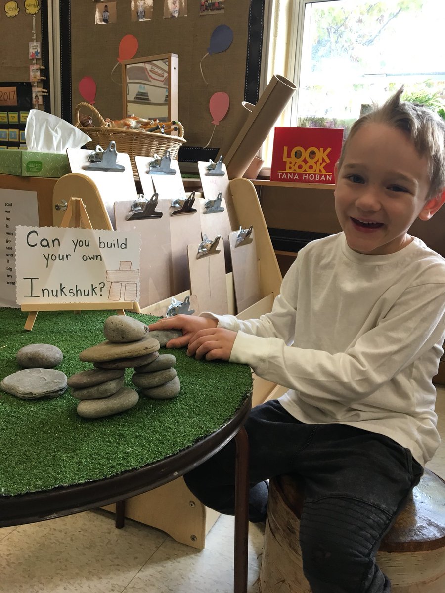 sferreirHWDSB's tweet photo. Building our Inukshuks using rocks found in the community! We talked about balance and how we can keep our Inukshuks from tipping over. #FDK #Inquiry #AMCunningham #Inukshuks @HWDSB https://t.co/LbdnN7MrMX