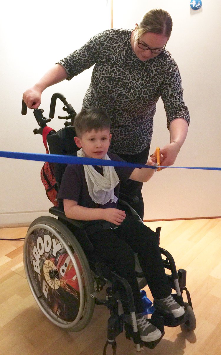 Macrobert's tweet photo. Today we officially opened our #ChangingPlaces Toilet! We would like to send a massive thank you to @PAMIS_Scotland and the families who helped out today. #incLOOsion #SAP2017 https://t.co/o7MTtl9m2f