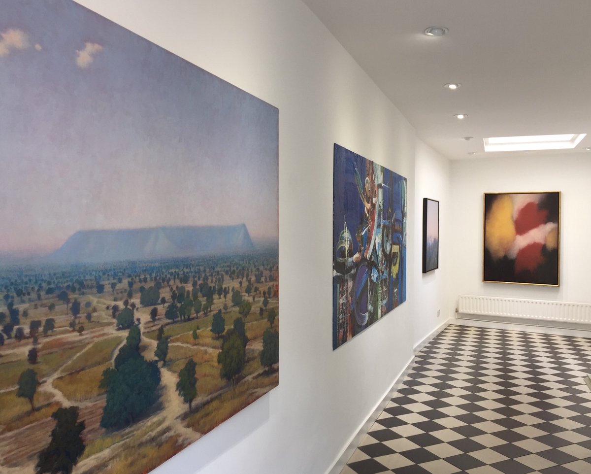 KW_Gallery's tweet photo. 'Illusion and Abstraction' Paintings by Tobit Roche and Rufus Knight-Webb opening this Thursday at 6pm #KnightWebbGallery https://t.co/ctv7DzNzji