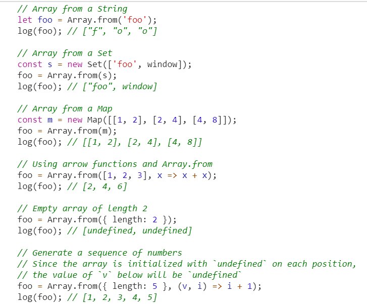 palashv2's tweet photo. π₯ Using Array.from() method and various use-cases
#Array #from #method #BuiltinMethods #100daysofcode #javascript #reactjs #angularjs #vuejs #nodejs #webdev #coding #es6 #angular2 #npm #CodeNewbie #code https://t.co/RzfaZCv0Qt