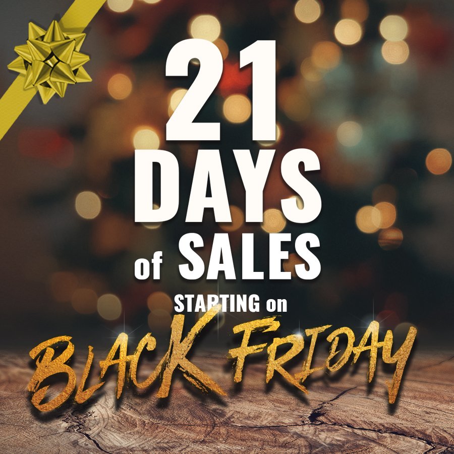Get your Skulls "UNLIMITED" Deals during  our 21 Days of Sales, starting BLACK FRIDAY!! 

Visit our brand NEW website skullsunlimited.com for all the exciting sales and daily featured items!