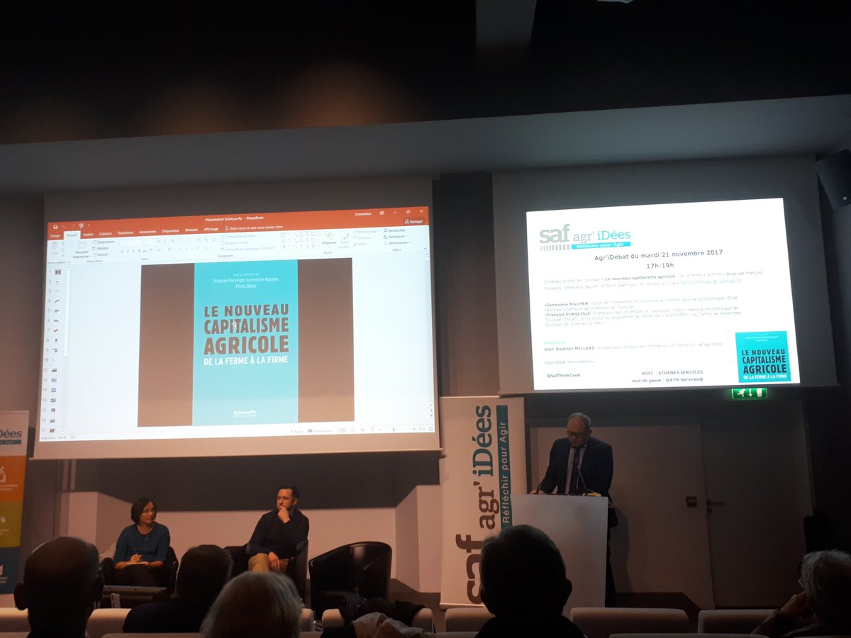 Jade Mauzat (@jade_mauzat) on Twitter photo Présentation de l'ouvrage " Le nouveau capitalisme agricole : de la ferme à la firme " avec <a href="/FPurseigle/">Francois Purseigle</a> <a href="/GTDP_Nguyen/">Genevieve Nguyen</a> chez <a href="/SAFThinkTank/">Agridées</a> Présentation de l'ouvrage " Le nouveau capitalisme agricole : de la ferme à la firme " avec <a href="/FPurseigle/">Francois Purseigle</a> <a href="/GTDP_Nguyen/">Genevieve Nguyen</a> chez <a href="/SAFThinkTank/">Agridées</a>