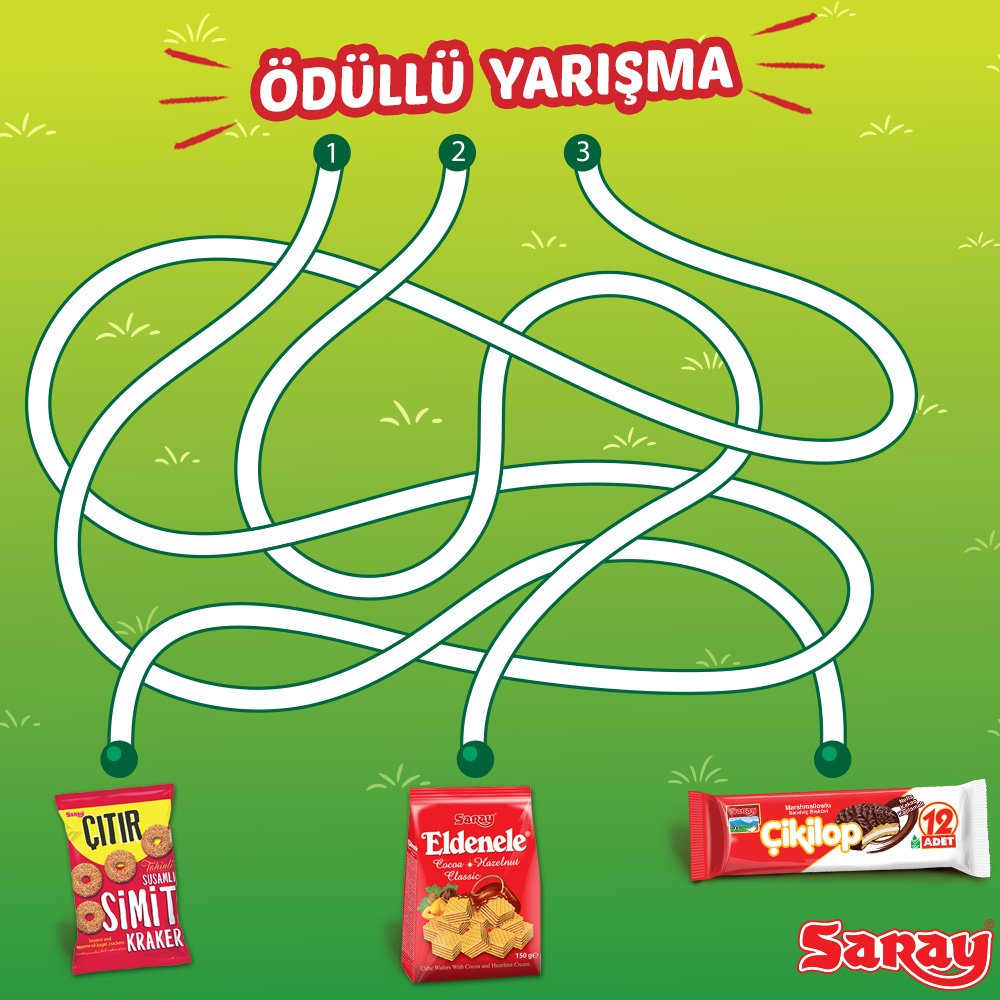 Saray_Biskuvi's tweet photo. Hangi yol, hangi Saray lezzetine çıkar? Doğru eşleştirmeyi yaz ve bu iletiyi beğenerek RT yap Saray’dan lezzet paketi kazanan o şanslı kişi sen ol! 

Şansını artırmak için Facebook ve Instagram hesaplarımıza göz atmayı unutma!

Son Katılım: 30 Kasım
#SarayBisküvi #Yarışma #Saray https://t.co/EgCp3hSpSZ