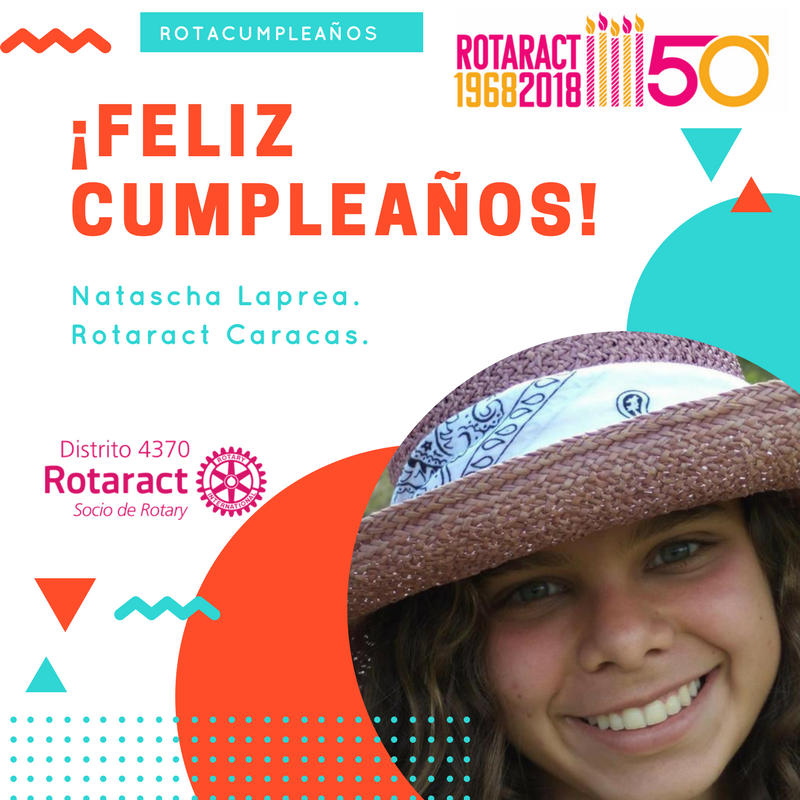 Rotaract4370ri's tweet photo. Se nos une en celebración Natascha Laprea de Rtc. Caracas, ¡Felicitaciones! https://t.co/XiGbQGd5v7