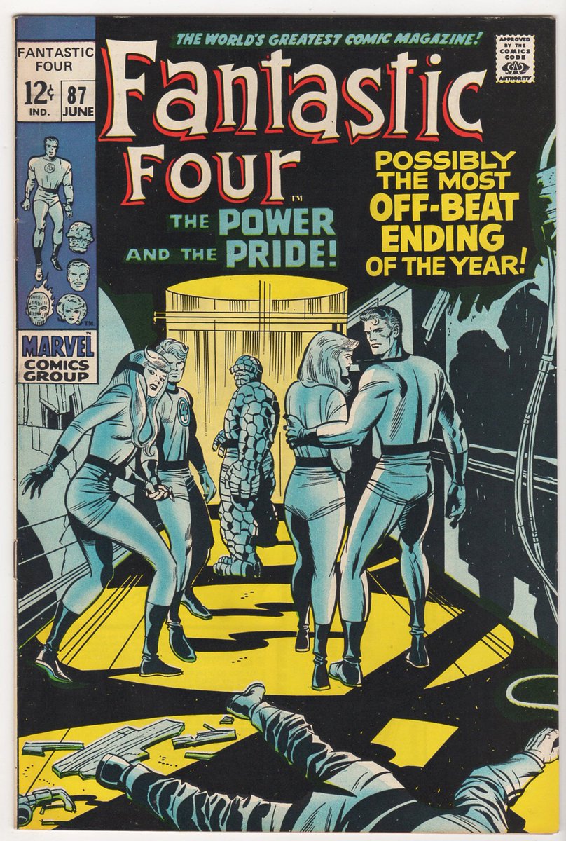 HypnoTronic's tweet photo. Fantastic Four #87 from Marvel, 1969 (FN/VF 7.0) our price: Only $23.00!!
#hypnotronic #statenIsland #comics1969 #fantasticFour #marvelcomics #jackKirby #doctorDoom #stanLee https://t.co/yMoC24cQIO
