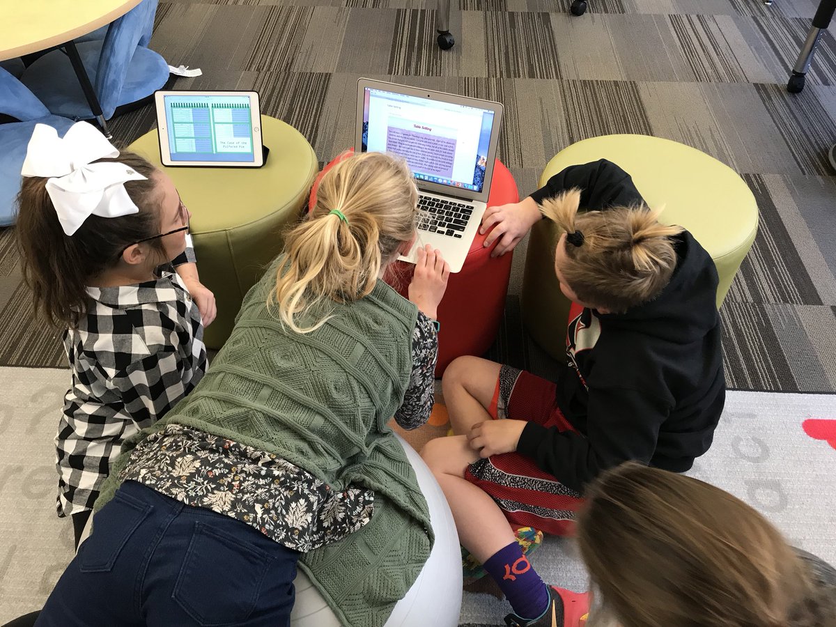 I’m thankful for <a href="/ali_rollinsBV/">Ali Rollins</a> sharing an awesome Thanksgiving breakout for our class to do today! They’re so engaged &amp; thinking critically about who stole the pie!