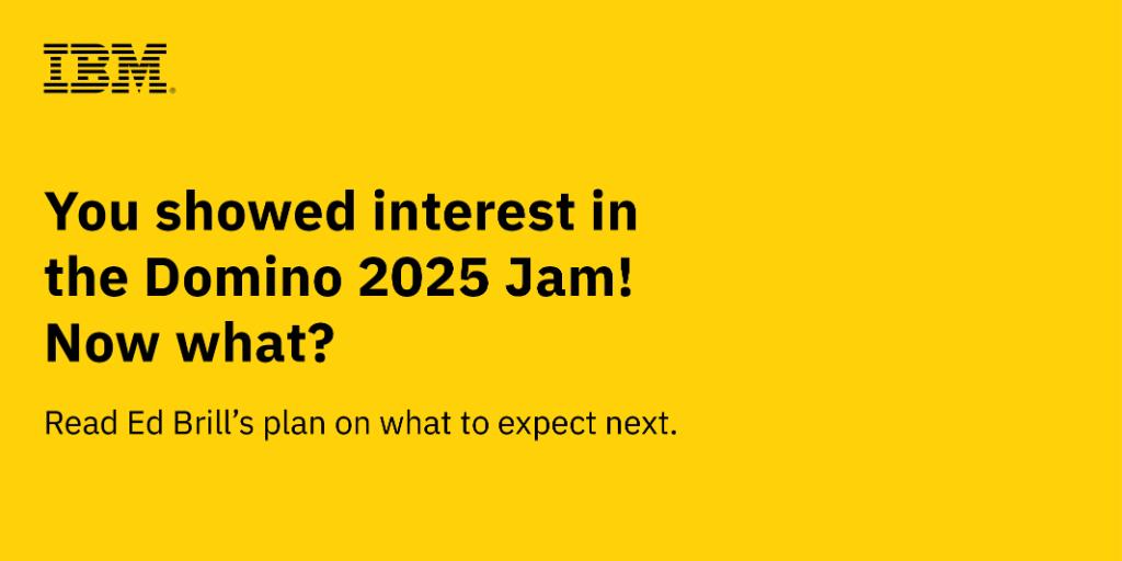 HCLDigital's tweet photo. Thanks to everyone who's reached about the #Domino2025 jam, we can tell you're just as excited as we are! Now, check out these new updates from @edbrill: https://t.co/8K1WyZb4Tl https://t.co/56SXDuKzvY