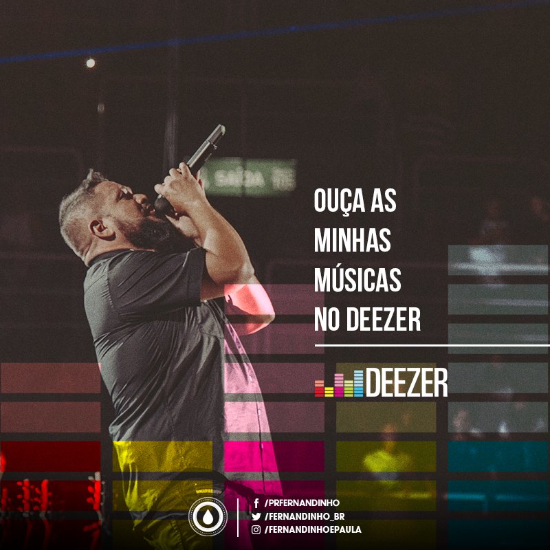 Ainda não tem o <a href="/DeezerBR/">Deezer Brasil</a>? Por lá você pode ouvir todas as minhas músicas e ainda baixar as suas preferidas. Faça o download e ouça!
