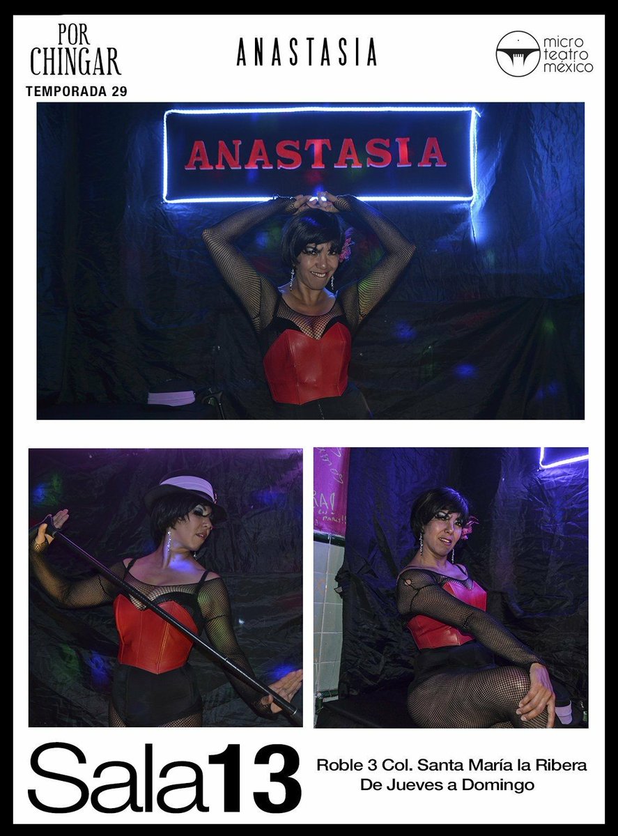 AnastasiaObra's tweet photo. Combo de diversión garantizada en @MicroTeatroMex 
@AnastasiaMT @Lasexionmicro y El Caso Ching - Ar. 
#PorChingar #últimasSemanas https://t.co/lACueqwBg7