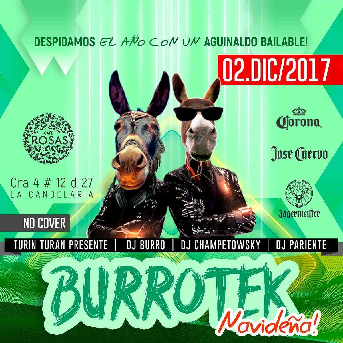 caferosascandel's tweet photo. Se viene la Burroteka Navideña para despedir el año! Los esperamos el 2 de diciembre. #CafeRosas #LaCandelaria #Bogotá #Gratuito #Happyhour #burroteka https://t.co/dJpSOSSABZ
