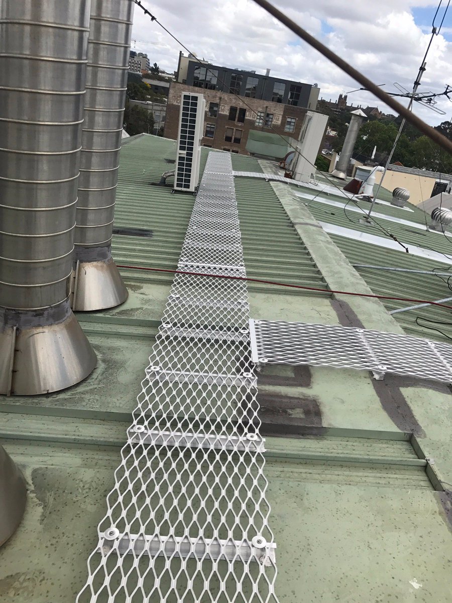 Installation of rooftop catwalk completed by the team <a href="/MagellanCompany/">Magellan Company</a>  #rooftop #safety