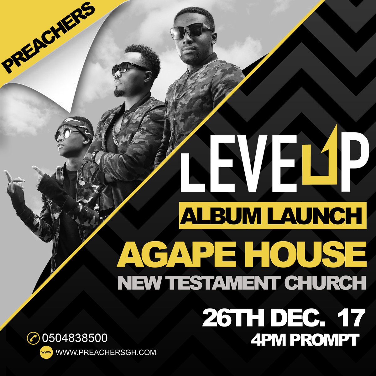 emanibeats's tweet photo. #LevelUpAlbum by @Preachersgh 26th December at Agape House, East Legon https://t.co/Z6Vm7djSMH
