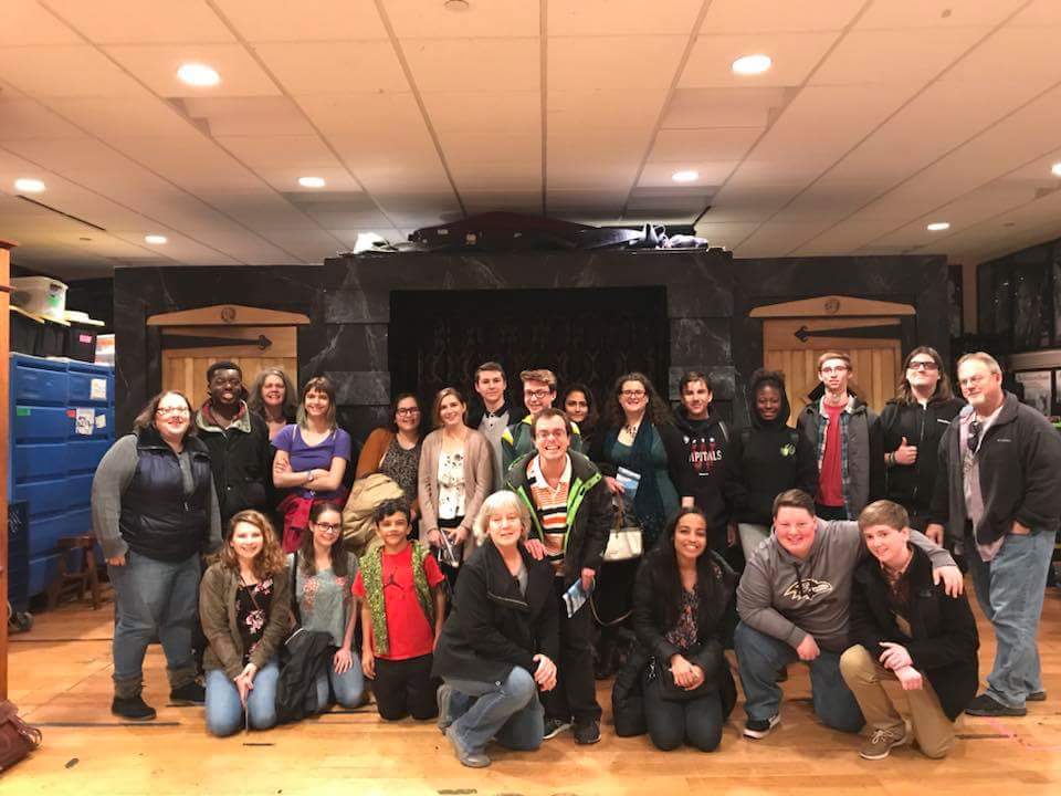 wshs_theatre_'s tweet photo. We really enjoyed our trip to @shakespearectr The students enjoyed the performance of #ASCMuchAdo and they loved seeing the actors rehearse for A Christmas Carol and the backstage tour https://t.co/Eb9gdw3805
