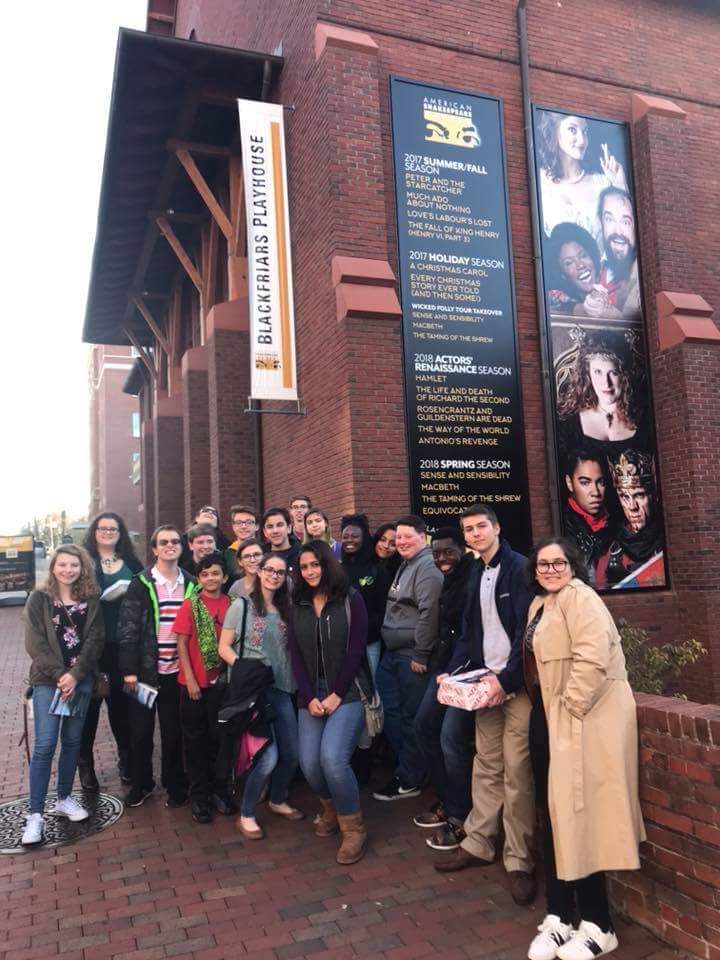 wshs_theatre_'s tweet photo. We really enjoyed our trip to @shakespearectr The students enjoyed the performance of #ASCMuchAdo and they loved seeing the actors rehearse for A Christmas Carol and the backstage tour https://t.co/Eb9gdw3805