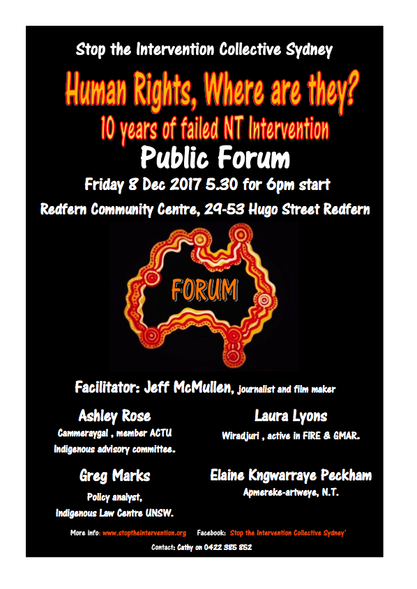WgarNews's tweet photo. #HumanRights, WhereAreThey? #10years of failed #NTIntervention
#PublicForum #Fri8Dec #STICS
#AshleyRose, #Cammeraygal
#LauraLyons, #Wiradjuri
#GregMarks
Elaine #Kngwarraye Peckham
Facilitator: #JeffMcMullen
https://t.co/OqTdpDG68m
https://t.co/OUoaFlWjSg https://t.co/RlnU8XQ3Kp