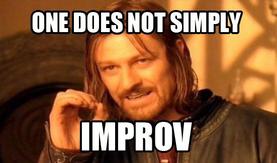 BakeThisImprov's tweet photo. Quite definitely not, sir. #notsimply #improv https://t.co/MqdTz5SkES