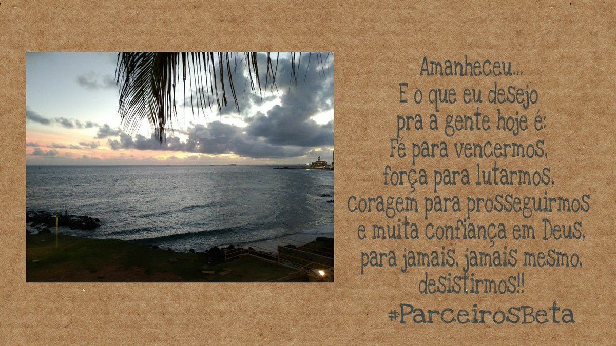 Boa noite! #ParceirosBeta