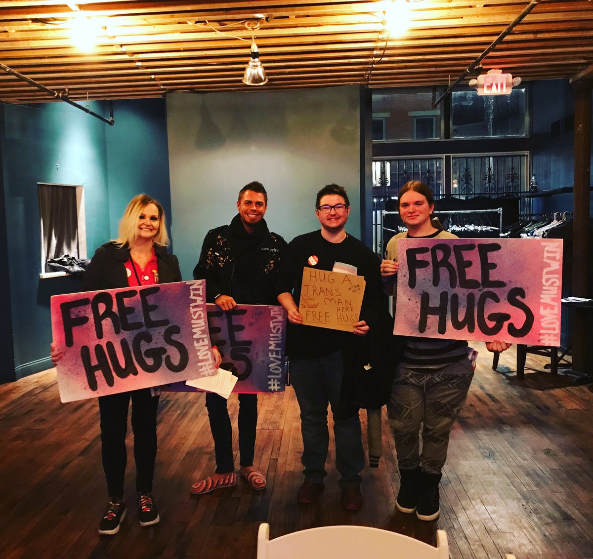 Free hugs! #lovemustwin #tdor