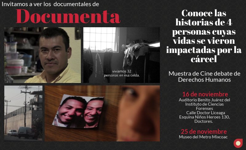 DocumentaAC's tweet photo. Este 25 de noviembre a las 5pm ven a la proyección de nuestros documentales en @museodelmetro Mixcoac y acércate a la realidad que se vive tras las rejas. Dentro de la Muestra @Horizontes_DH https://t.co/5OUfdvNdXP