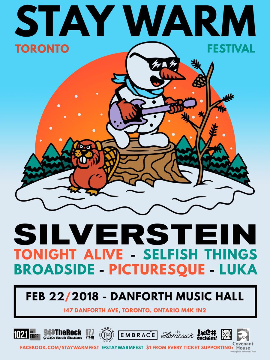 In case you missed it, we’ll be playing <a href="/staywarmfest/">STAY WARM</a> with <a href="/silverstein/">Silverstein</a>, @selfishthings, <a href="/broadside_/">Broadside</a>, <a href="/picturesqueband/">Picturesque</a> and Luka!

Tickets: bit.ly/2zNlQ3q
VIP: staywarm.soundrink.com