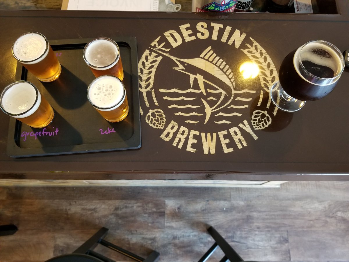MBCR1818's tweet photo. @bhb_brews @czechontodd Great to see Zeke as a guest tap at @destin_brewery #our50thbrewery #brewerytourcontinues #myliverhurts https://t.co/2Lo0xil8ot