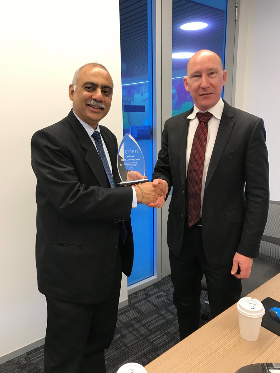 ACORD_Standards's tweet photo. ACORD Program Manager @STuften presents Atul Sood of @TALaustralia the ACORD Leadership Award. Atul was unable to make it to Boston for #ACORD2017 and we're happy Steve was able to deliver his award in person! https://t.co/a7qxNtFCNG