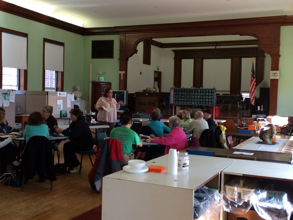 GFAFederalCU's tweet photo. GFA's Ashburnham Branch Manager, Rebecca Caranci gave a presentation on Fraud Awareness to the folks at the Ashburnham Senior Center. #fraudprevention #betterbanking #gfafederalcu https://t.co/jQyr8PYfld