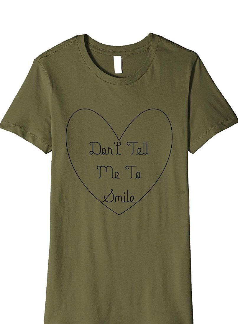 GioBellaMerch's tweet photo. Womens Don't Tell Me To Smile T-Shirt Heart Medium Olive https://t.co/Vr2J1N4I64 #momlife #Smile #rbf #restingmomface #restingbitchface #selfie #Pictures #Children https://t.co/ovSOwUx54i